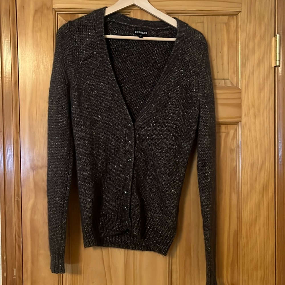 Express gray cardigan